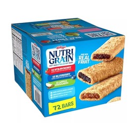 Soft Baked Breakfast Bars, Made with Whole Grains, Kids Snacks, Variety Pack (72 Bars)