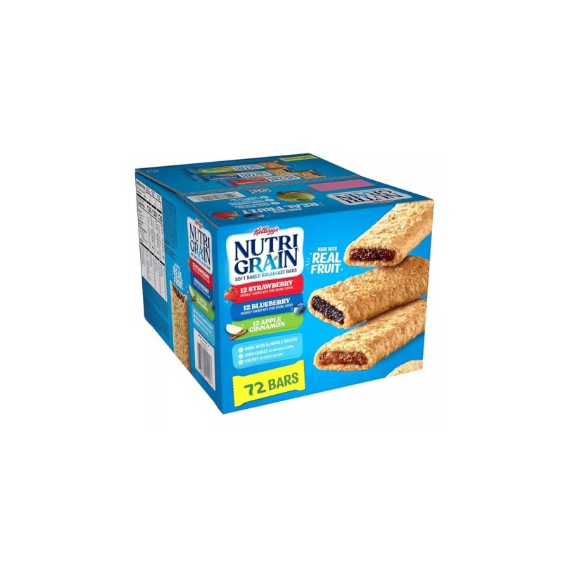 Soft Baked Breakfast Bars, Made with Whole Grains, Kids Snacks,