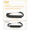 Stroller Hooks, 6.3" Large Stroller Clip, Stroller Hooks for Hanging