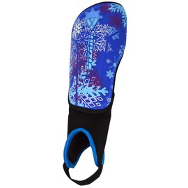 VIZARI Frost 2 Espinillera de fútbol con protección de Tobillo para niños y niñas (Azul/Morado, XXS)
