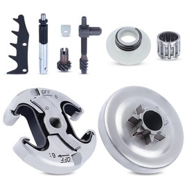 Adefol 325" 7T Clutch Drum Bearing Oil Pump Kit for Husqvarna 340 345 445 450 for Jonsered 2145 2150 Chainsaw with Worm Gear Chain Adjuster Pawl Dog for 578097901, 503932101, 503931801