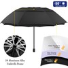 HOBVO UPF 50+ Golf Umbrella with Adjustable Universal Clamp,Portable Umbrellas