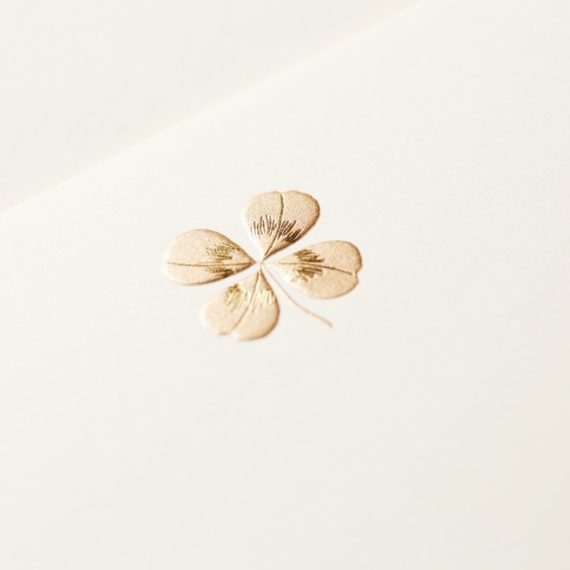 G.C.PRESS Quatrefoil Clover Message Cards [1 Piece / Card 95x130mm