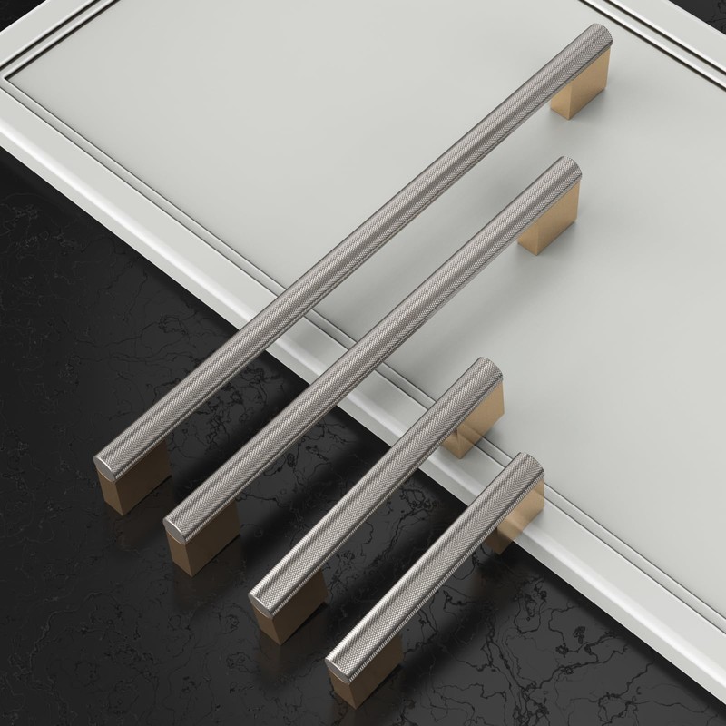 Coinkoly 10 Pack 5"(128mm) Gold and Brushed Satin Nickel Cabinet