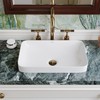 DeerValley Bathroom Vessel Sink, 19.29'' x 11.81'' x 4.72'' Semi