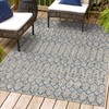 JONATHAN Y SMB108A-4 Ourika Moroccan Geometric Textured Weave Indoor Outdoor