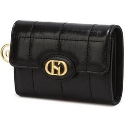 Hazzys (대구신세계)H20크링클 블랙 퀼팅 소가죽 3단 반지갑 HIWA4F759BK (Haeundae Shinsegae) H20 Crinkle Black Quilted Cowhide 3-Fold Wallet HIWA4F759BK