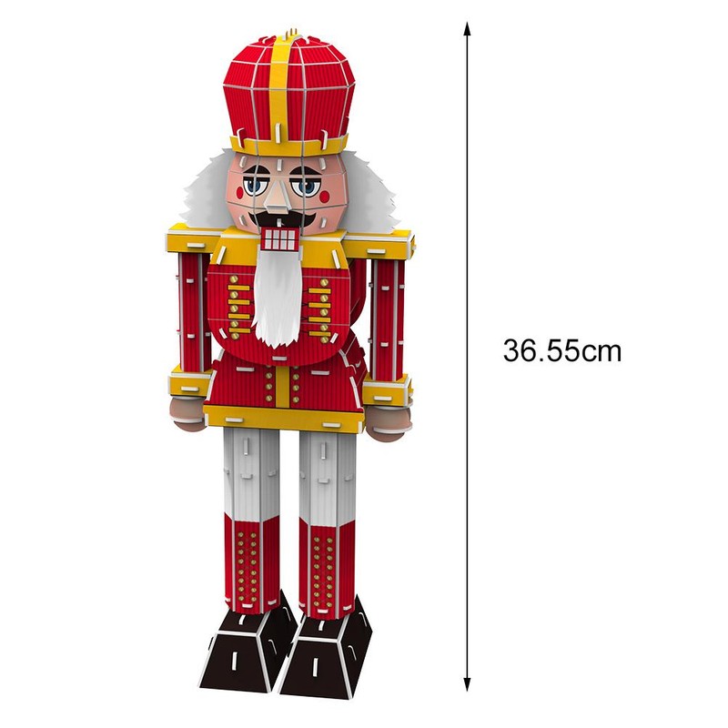 Christmas 3D Puzzle Toy Santa Claus Snowman Elk Nutcracker Paper
