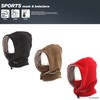 Incontro Hooded Neck Warmer Winter Mask Neck Gaiter Neck Warmer Black