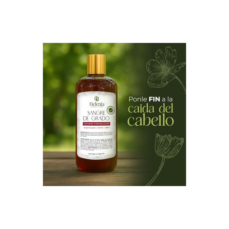 Shampoo Sangre De Grado Romero Y Sábila 1000 Ml Natural