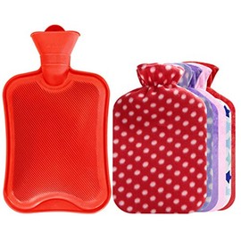 1.8L Hot Water Bottle + Random Flanellabdeckung Hot & Cold Relief # 04