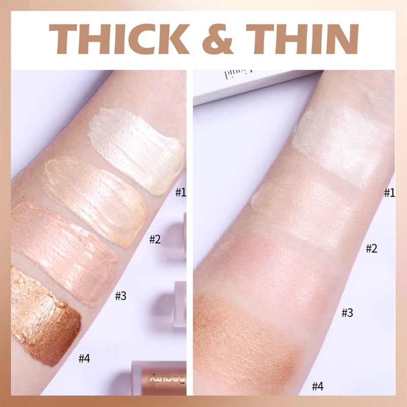 Erinde Liquid Highlighter - Face Highlighter Bronzer Makeup Stick, Natural