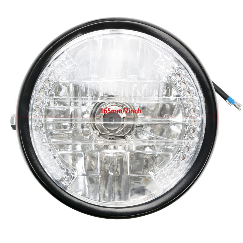 AUTOXBERT 7 Inch 35W Universal Motorcycle Headlight 12V H4 Round