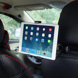 Car Mount Headrest Holder Compatible with TCL NxtPaper 11/Tab 11, Back Seat Cradle Swivel Dock Entertainment