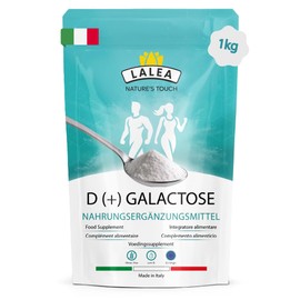D(+) Galactose - Galactose Powder (1 kg) - Important Energy Source - Galactose of Sugar for the Brain - Simple Sugar for the Brain - No Unwanted Additives, Gluten-Free