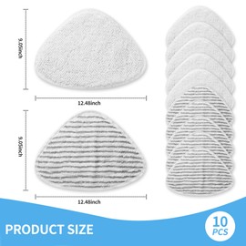 10 Pack für Vileda Steam Plus Dampfreiniger Steam Ersatzbezüge Mikrofasern Set,für vileda Dampfreiniger ersatzbezüge,für vileda bodenwischer ersatzbezug,Langlebig und Perfekte Passform