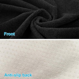 VOPHIA Waterproof Sweat Towel Car Seat Cover for Post Gym Workout, Running, Swimming, Beach and Hiking, Universal Fit Anti-Slip Washable Seat Protector for Cars, SUVs and Trucks (Black-1 Pack)