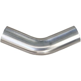 KOTVTM KOTVTM 1.5" (38mm) OD 45 Degree Aluminum Elbow Pipe Intercooler Pipe Air Intake Tube, 1.5D Radius, Aluminum Alloy Tube High polished (45 Degree, OD 1.5" (38mm))