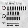 Noviitus 1/2" Drive Impact Socket Set,29-Pieces Metric (10-24mm) and SAE