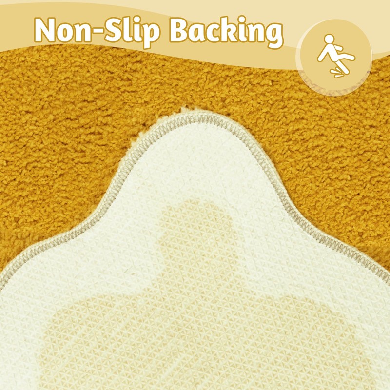 Uphome Bathroom Runner Rug, Large Water Absorbent Cute Bath Mat
