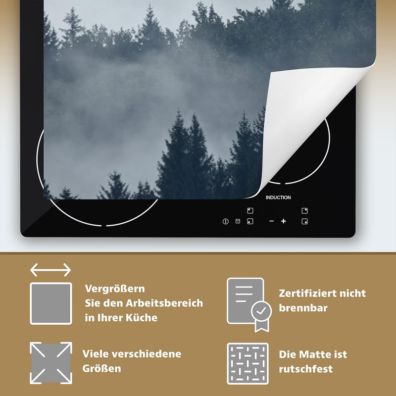SMTDeco herdabdeckplatte Induktionsmatte herdabdeckung ceranfeld abdeckplatten für ceranfelder induktionskochfeld schutzmatte