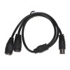 DIN 5 Pin Male to 2 DIN 5 Pin Female