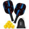 Pickleball Paddles, Carbon Fiber Pickleball Paddles Set of 2, Lightweight