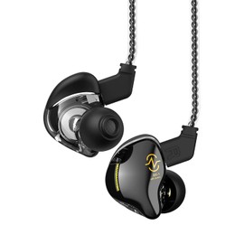 Yinyoo In-Ear Earphones, Wired CCZ Coffee Bean, 0.4 inch (10 mm) Double Magnetic 1DD Earphones, 2 Pin Detachable Cable, In-Ear Monitor, Chinese, Earphones, 0.14 inches (3.5 mm), Jack Android/PC