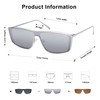 SOJOS Trendy Y2k Polarized Sunglasses for Women Men Metal Frame