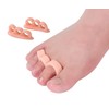 Lumiele 足指セパレーター 【両足用】 浮き指 ハンマートゥ フリーサイズ 男女兼用 (肌色)