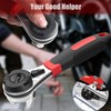 Adjustable Ratchet Wrench, TrumLandy Ratchet Wrench for 6-22mm Screws, High