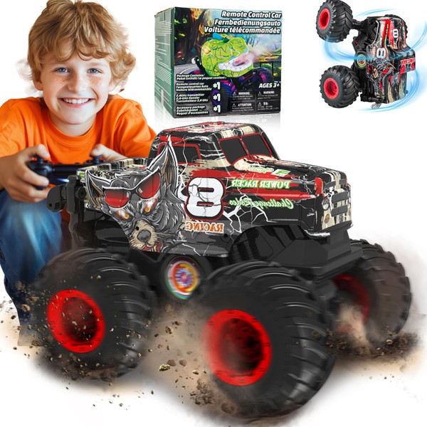 BEZGAR Monster Truck Toys - Remote Control Monster Truck with