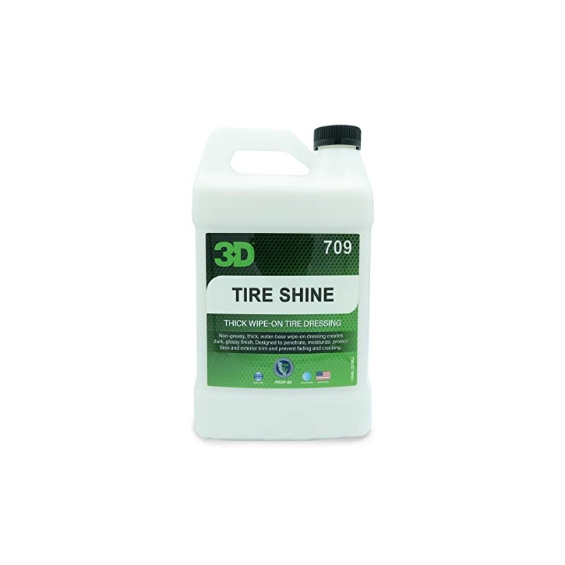 3D Tire Shine Gel – Water-Based, High Gloss Tire Dressing