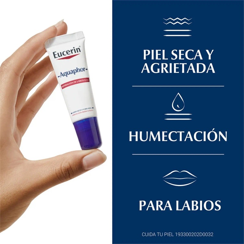 Protector Labial Eucerin Reparador Aquaphor Sos 10ml