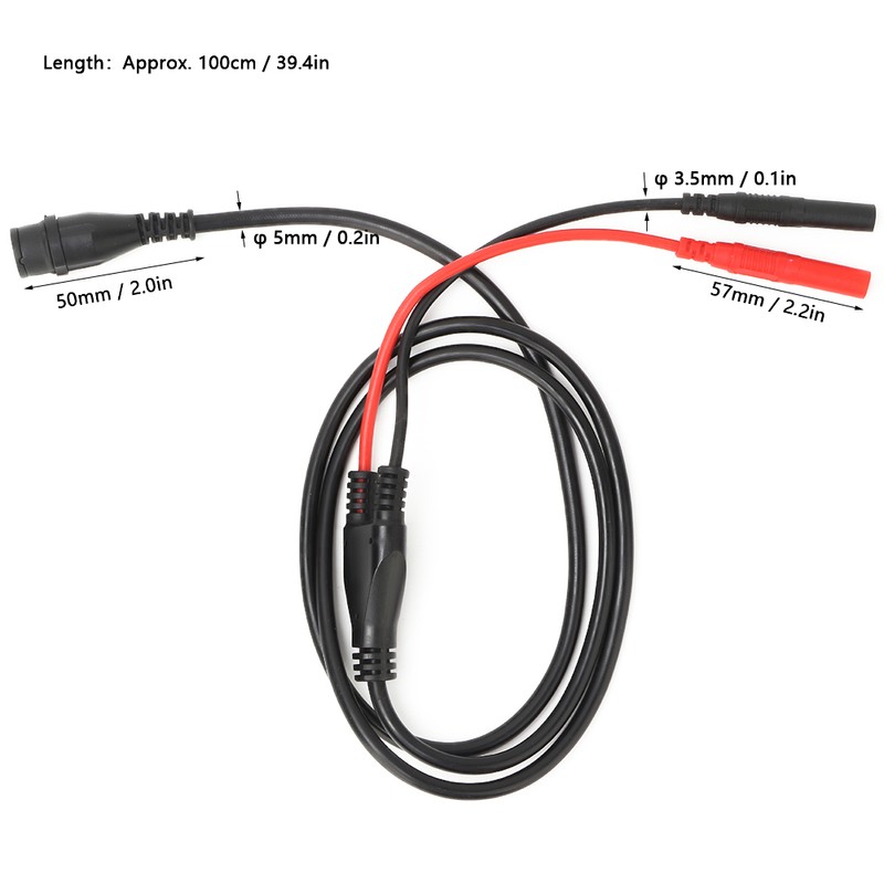 P1206 BNC Male Plug to Straight Banana Plug Coaxial Cable