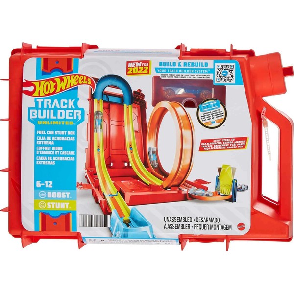Hot Wheels Toy Car Set, Track Builder Unlimited Playset Fuel