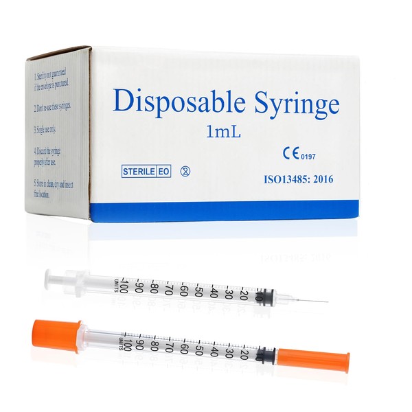 Ylemnf U 100 1cc Syringe 1ml 30 Gauge 1/2 inch
