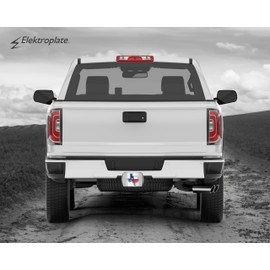 Elektroplate State of Texas Lone Star Flag All Metal Chrome Hitch Cover for Trucks and SUVs | Fits Standard 2" Trailer Hitch Receivers | Premium Weatherproof