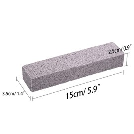 20 Pieces Pumice Stones for Cleaning - Pumice Scouring Pad, Stick Cleaner for Removing Toilet Bowl Ring, Bath, Household, Kitchen, Pool, 5.9 x 1.4 x 0.9 Inch(Gray)
