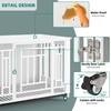YITAHOME Dog Crate Furniture, Heavy Duty Dog Cage, Wooden Side