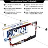 American Flag Eagle License Plate Frames - 2 Pcs Set