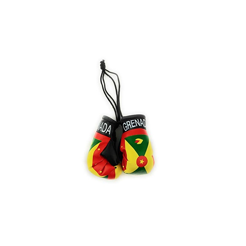Red Hat Ent Hanging Car Mirror Mini Boxing Gloves (Grenada)