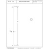 Westbrass D122-12 D122 1/2" x 20" Brass Bullnose Faucet Riser