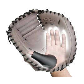 [for Kids] Catcher's Thumb Shield Baseball Thumb Guard for Baseball & Softball Catchers Thumb Protector for Baseball Catcher Gear Training Aid Catcher Accessories Reduce Sting-Black