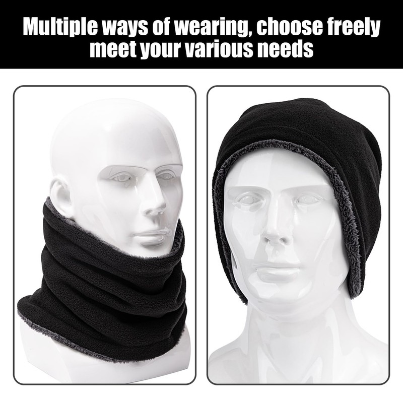 FDGGT 1 Fleece Scarf and 1 Pair of Ear Muffs,