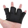 OTOTEC M Unisex Black Half Four Finger Gloves for Workout