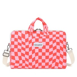 Canvaslove Water Resistant Laptop Shoulder Sleeve Case Bag for MacBook Pro 16 inch and 15.6 inch and 16 inch laptop (Grid)