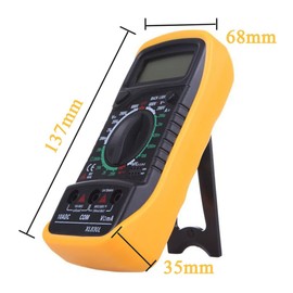 Digital Multimeter, Multi Meter Manual Ranging Includes Volt Meter Digital, Ammeter, Ohmmeter with Backlight LCD