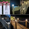Solar Post Cap Lights 2 Pack, Deck Lights Solar Powered