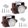 SUPAWAY Set of 2 Push Button Locks, Cabinet Lock Catch,